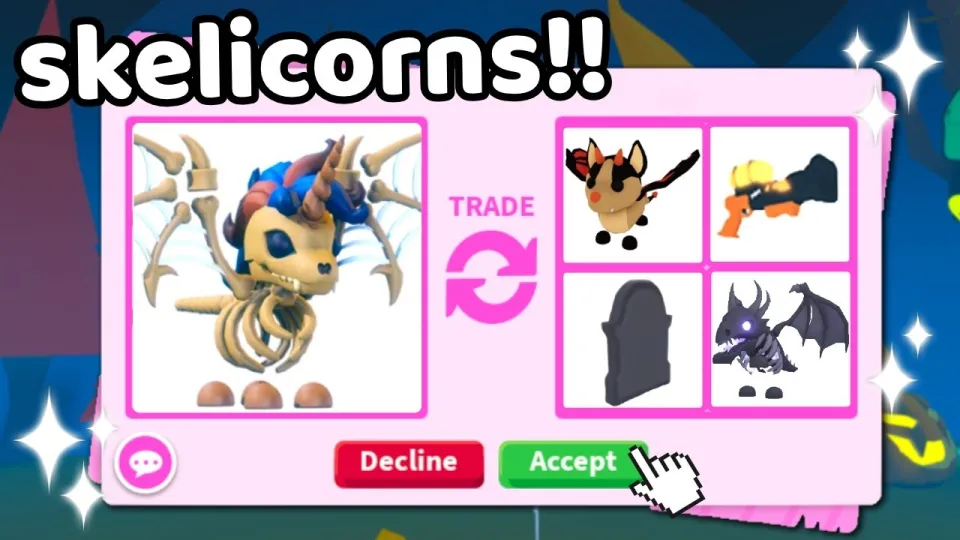 Trading SKELICORN In Adopt Me!